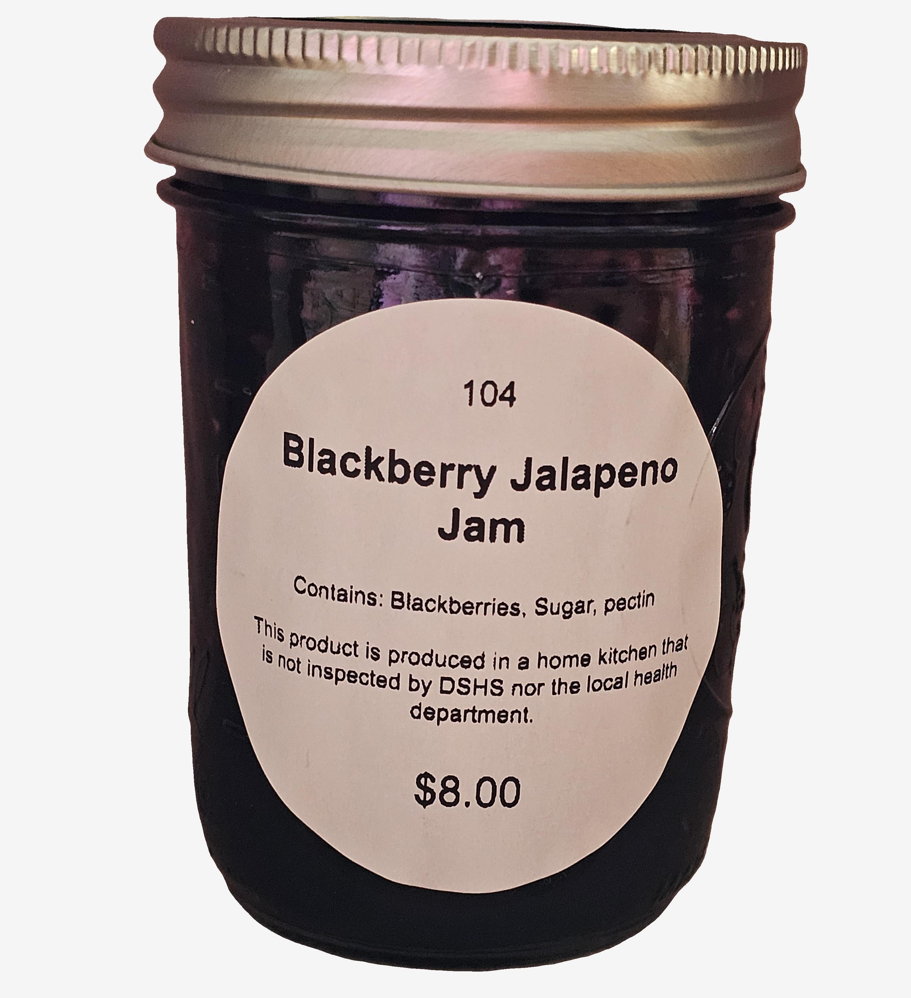Blackberry Jalapeño Jam 8oz Jar
